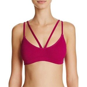 Free People Intimately Women's Keira Seamless Plunge Bralette Purple M/L